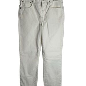 J Crew Women’s Size 28 Vintage Slim Straight Corduroys White New 4741